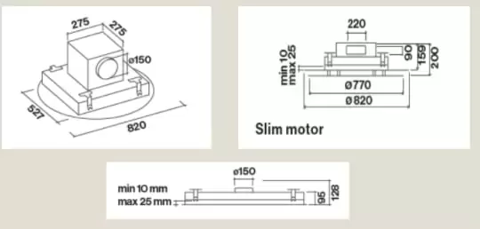 Встраиваемая вытяжка Falmec Design Nova Isola