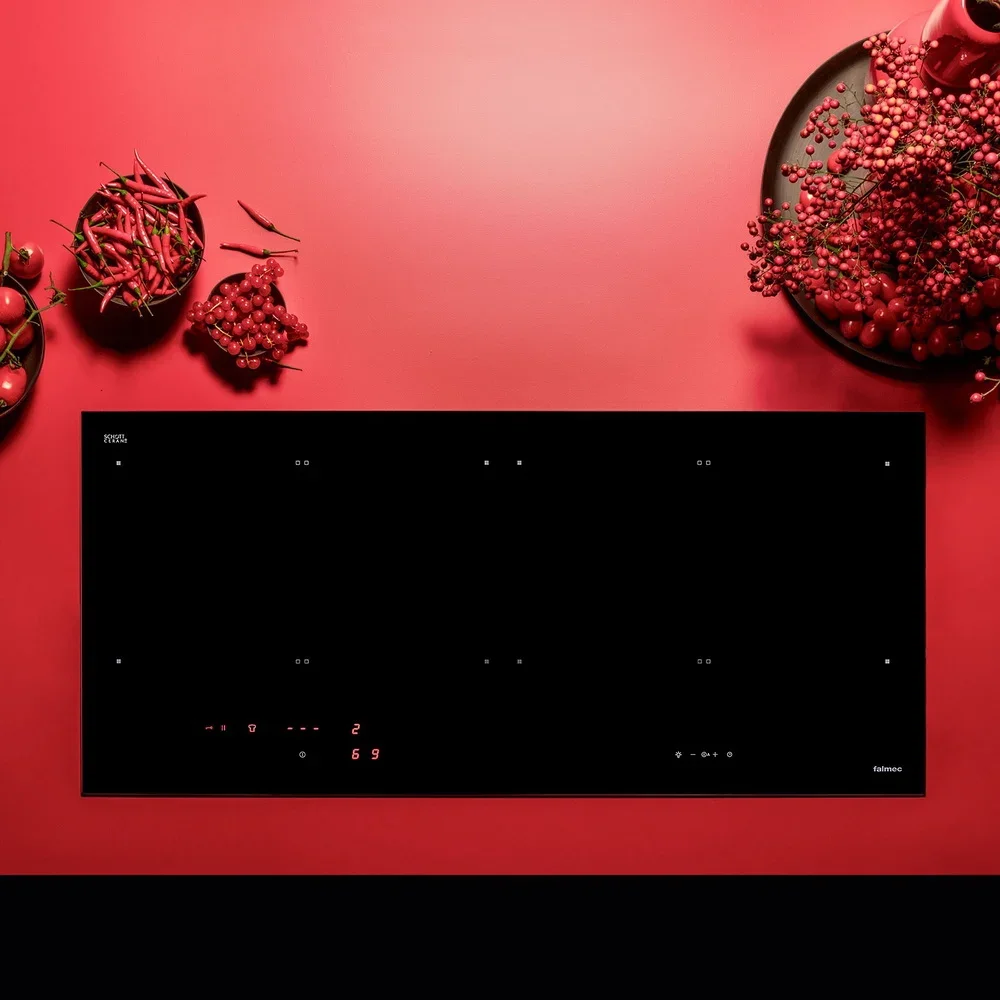 Варочная панель Falmec PIANO INDUZIONE BLACK MATT (88 х 40) Panoramic