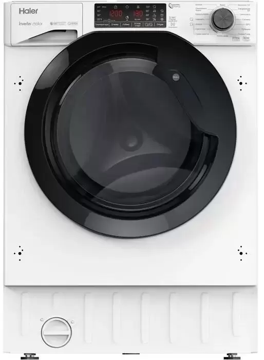 Встраиваемая стиральная машина с сушкой Haier HWDQ90B416FWB-RU