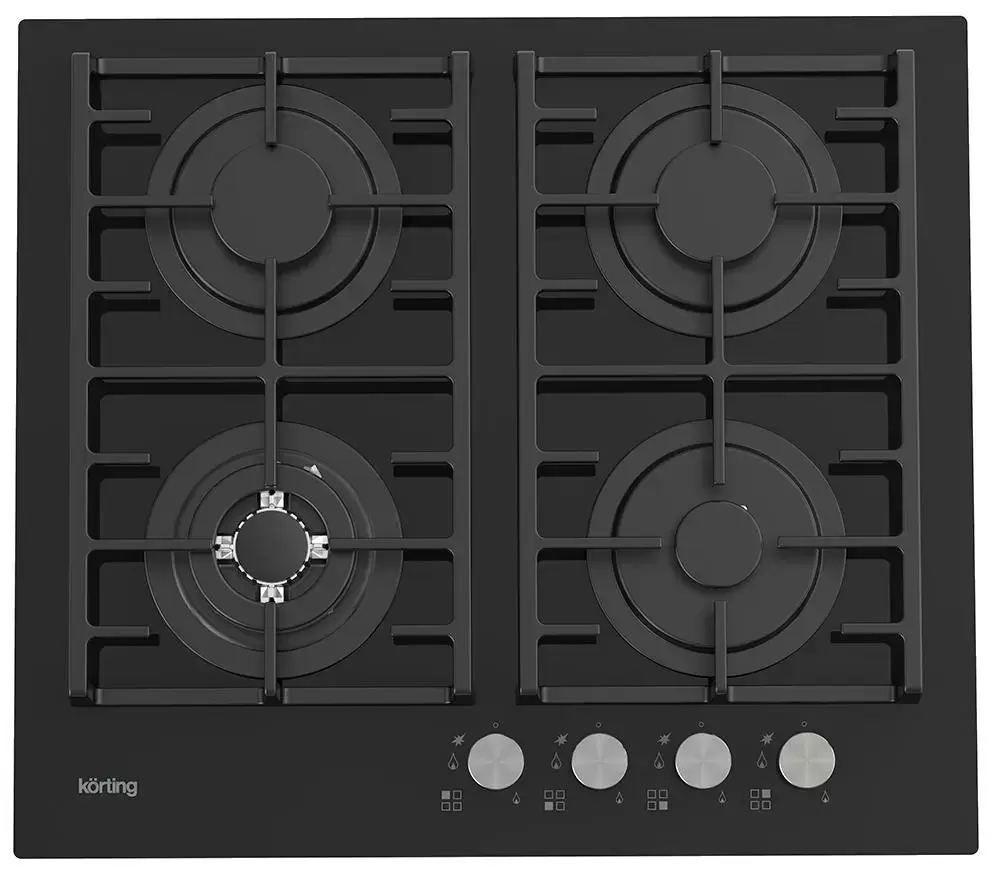 Газовая стеклянная варочная панель Korting HGG 6825 CTN