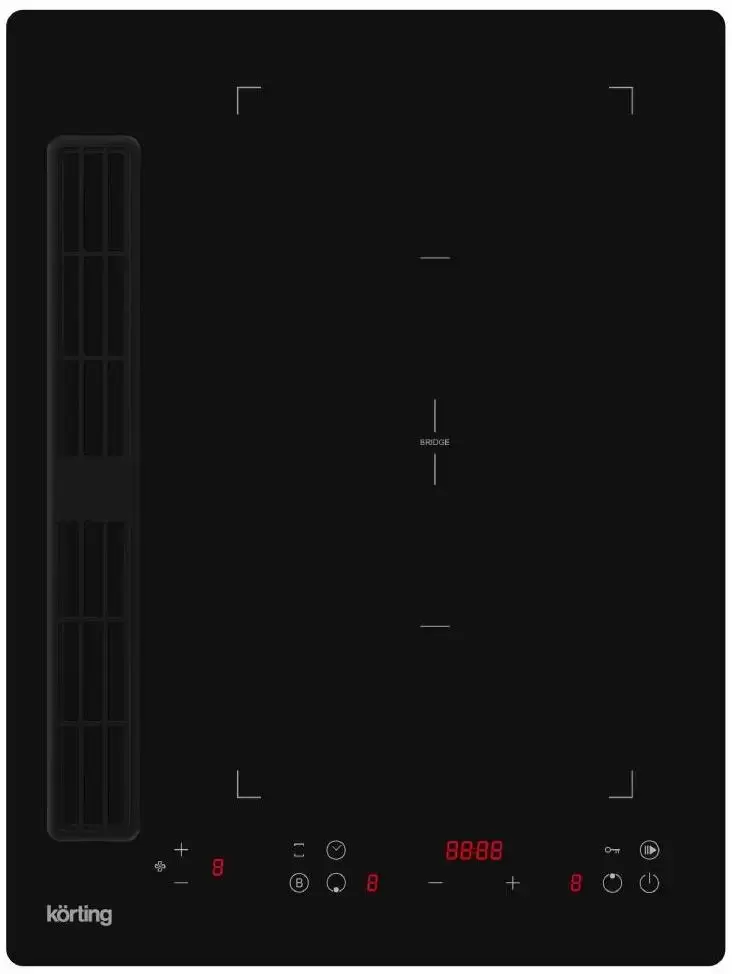 Индукционная варочная панель с интегрированной вытяжкой Korting HIBH 40980 NB
