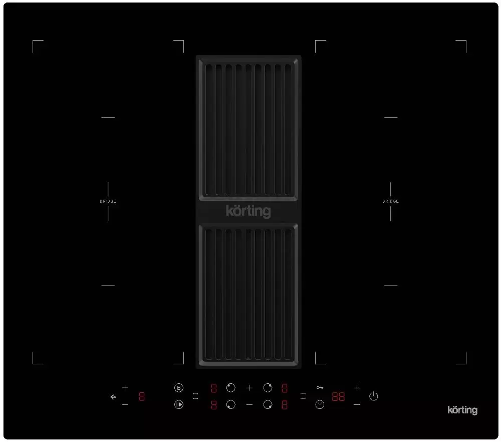 Индукционная варочная панель с интегрированной вытяжкой Korting HIBH 68980 NB