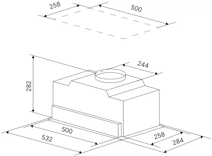 Встраиваемая вытяжка Kuppersbusch DEL 6550.0 W