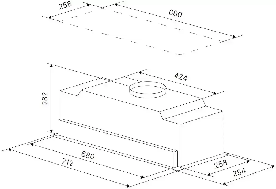 Встраиваемая вытяжка Kuppersbusch DEL 8550.0 E