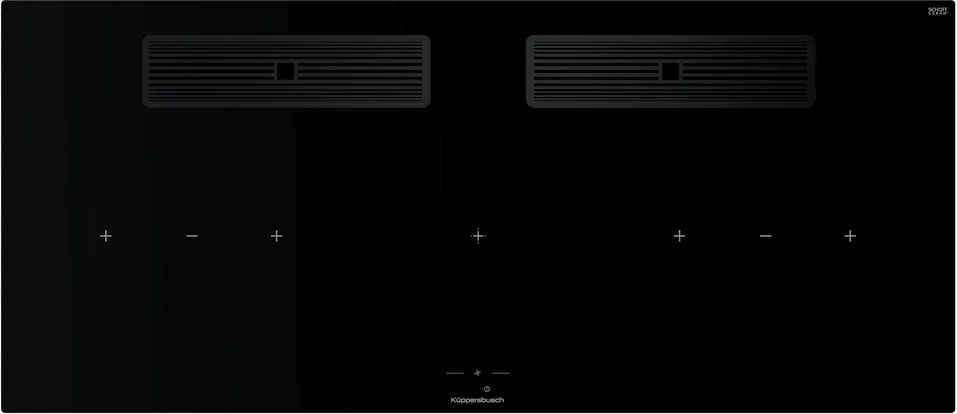 Индукционная варочная поверхность с вытяжкой Kuppersbusch KMI 12850.0 SR-E Black Velvet