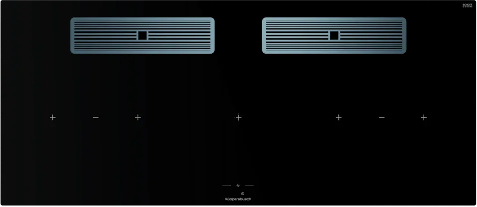 Индукционная варочная поверхность с вытяжкой Kuppersbusch KMI 12850.0 SR-E Stainless steel