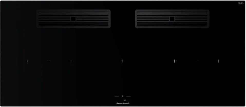 Индукционная варочная поверхность с вытяжкой Kuppersbusch KMI 12850.0 SR-S Black Chrome