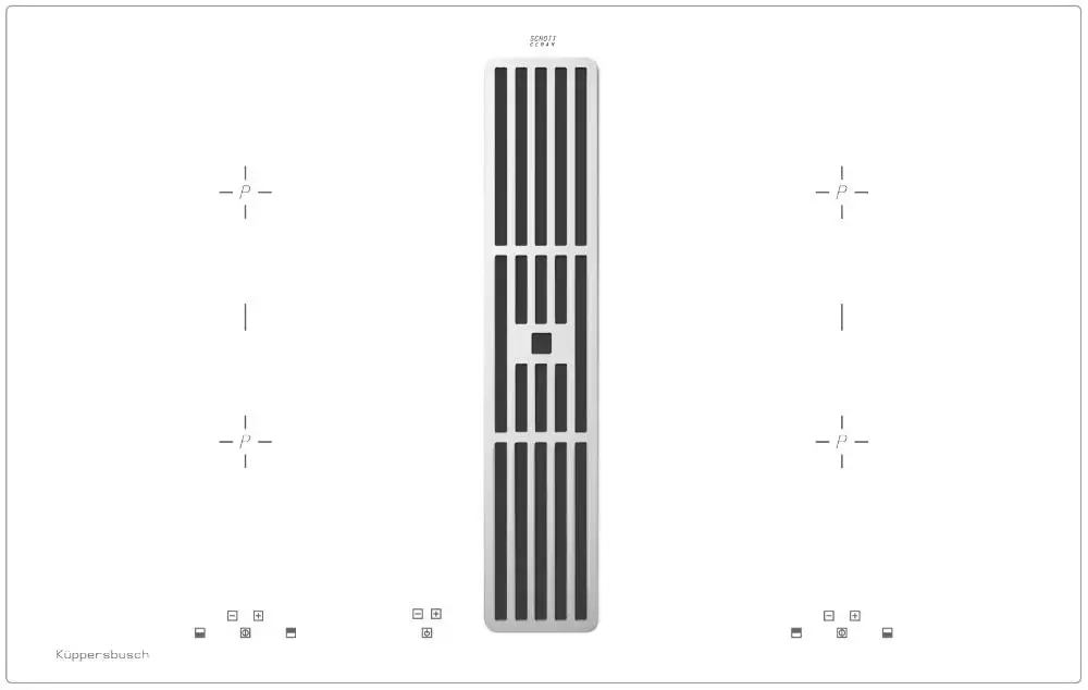 Варочная панель с вытяжкой Kuppersbusch KMI 8500.0 WR Silver Chrome