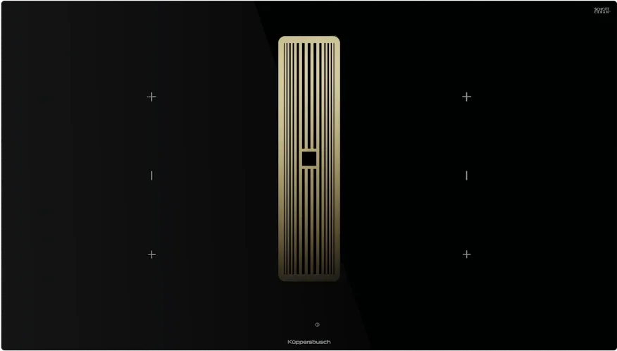 Индукционная варочная панель с вытяжкой Kuppersbusch KMI 9350.0 SR Gold
