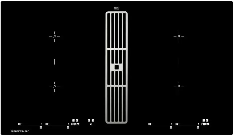Варочная панель с вытяжкой Kuppersbusch KMI 9800.0 SR Stainless Steel