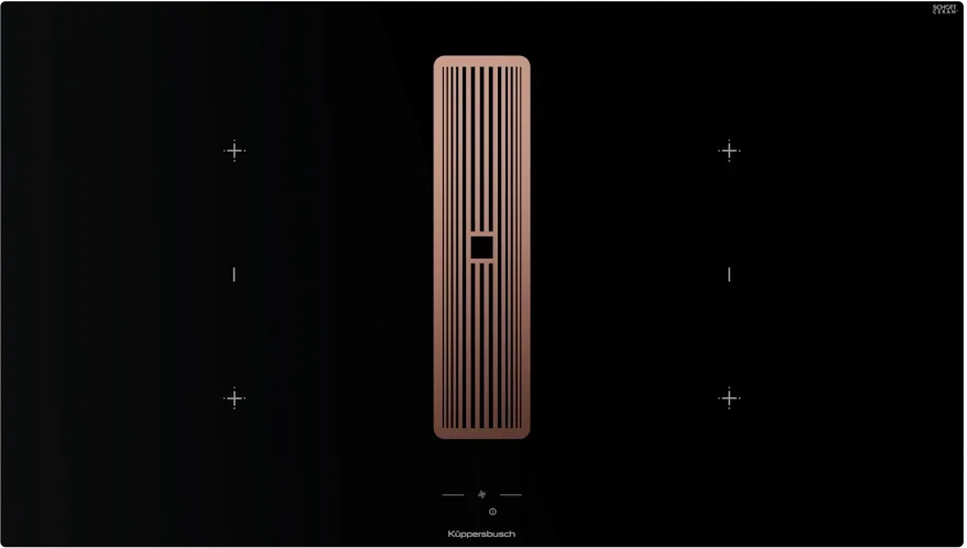 Индукционная варочная поверхность с вытяжкой Kuppersbusch KMI 9850.1 SR-E Copper