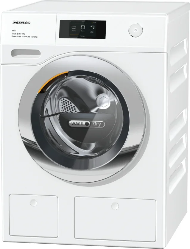 Стирально-сушильная машина Miele WTW870WPM с вмятиной на корпусе