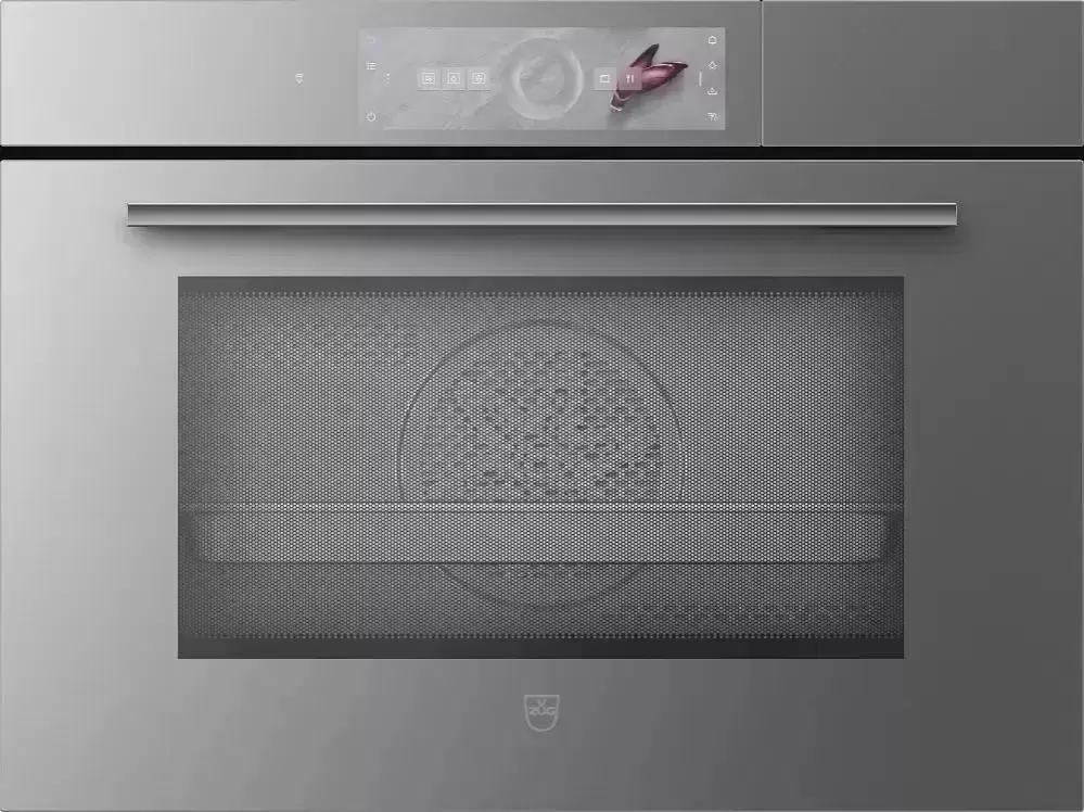 Встраиваемый паровой шкаф V-ZUG CombiSteamer V6000 45M CSM6T-23047 (платиновое стекло/без ручки)